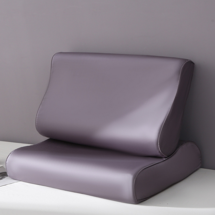 91家纺网 家纺一手货源 找家纺 凯森家纺 兰精天丝乳胶枕套记忆枕枕芯套一对30x50cm儿童35x55cm夏季冰丝蚕丝40x60记忆枕专用 100%莱赛尔天丝-拿铁灰