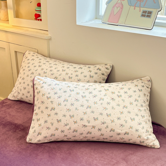 91家纺网 家纺一手货源 找家纺 瑞钰 2025新款A类加厚牛奶绒印花四件套 繁花似梦