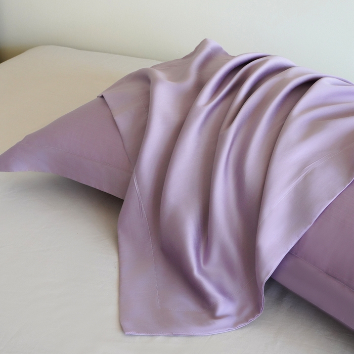 91家纺网 家纺一手货源 找家纺 （总）凯森家纺 兰精天丝枕套一对100%莱赛尔枕头套凉感天丝枕芯套夏季冰丝整套48x74cm丝滑裸睡