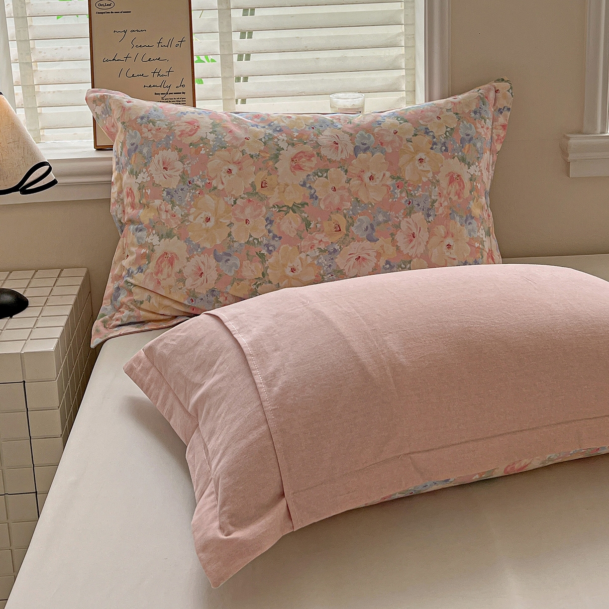 91家纺网 家纺一手货源 找家纺 依庭 2025新款高克重全棉纯棉磨毛印花单枕套 仙女星辰