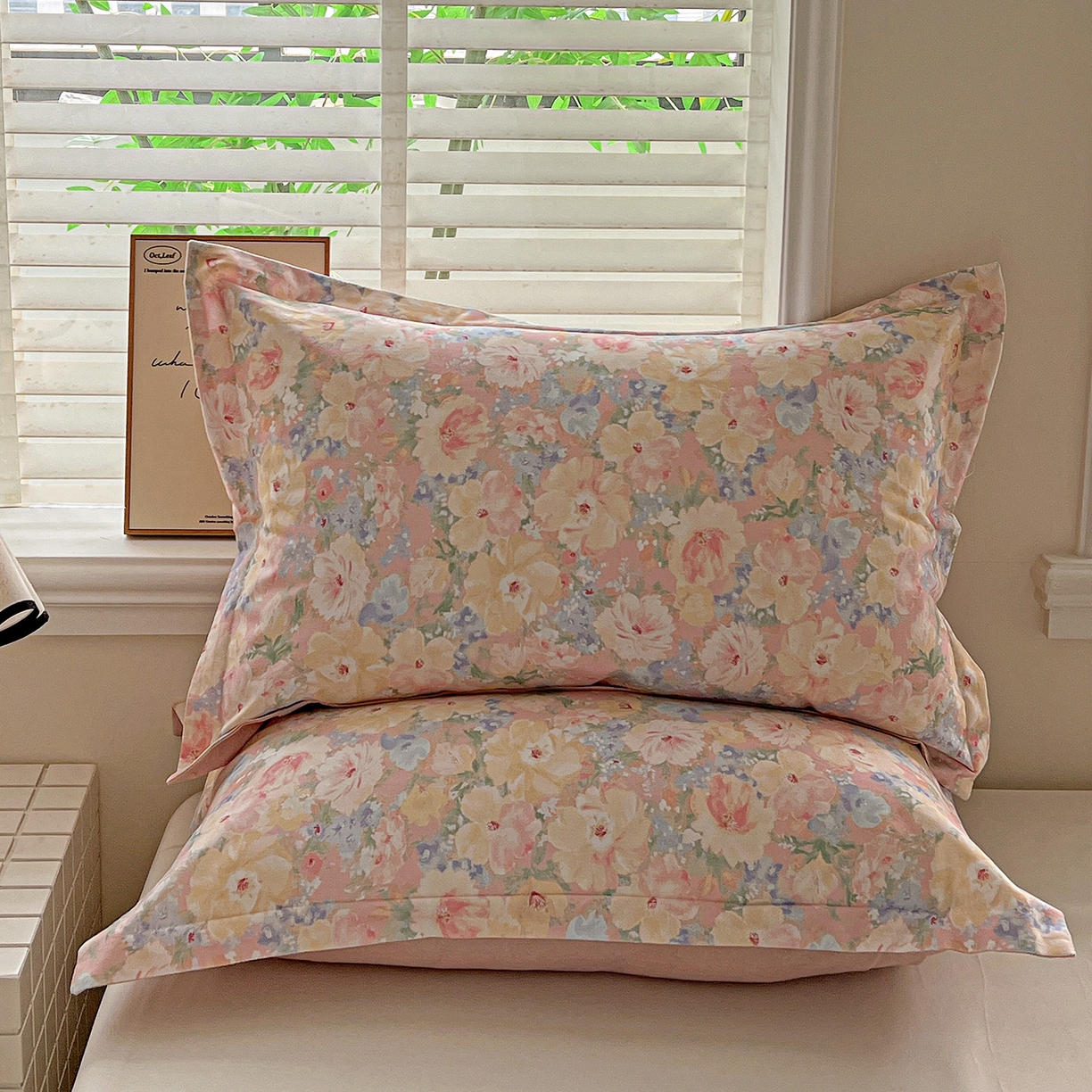 91家纺网 家纺一手货源 找家纺 依庭 2025新款高克重全棉纯棉磨毛印花单枕套 仙女星辰