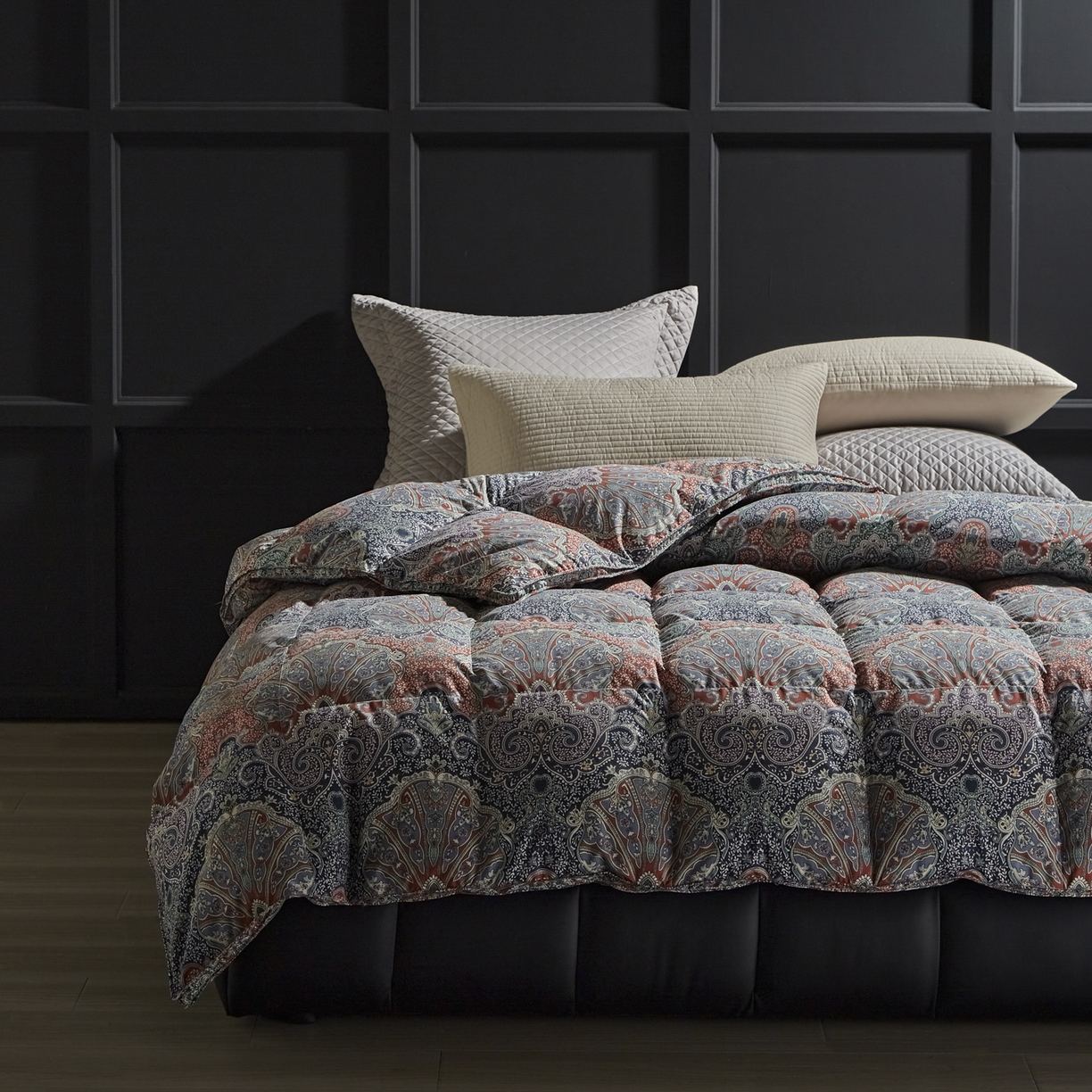 91家纺网 家纺一手货源 找家纺 （总）暖羽屋羽绒馆 2025新款95白鸭绒印花羽绒被子 羽绒被芯 鸭绒被子 双人两米春秋被冬被