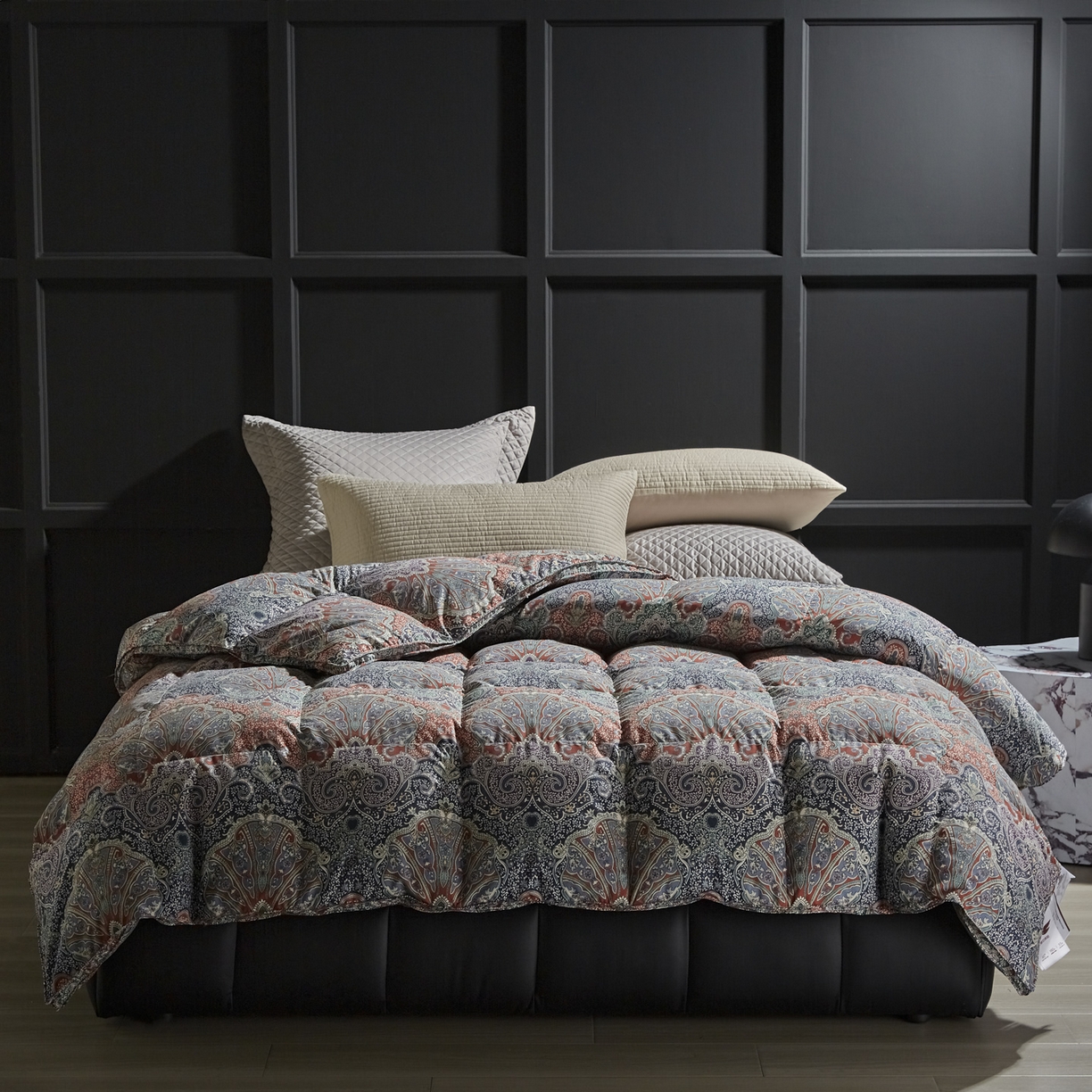 91家纺网 家纺一手货源 找家纺 （总）暖羽屋羽绒馆 2025新款95白鸭绒印花羽绒被子 羽绒被芯 鸭绒被子 双人两米春秋被冬被