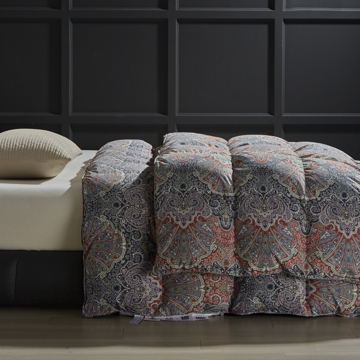 91家纺网 家纺一手货源 找家纺 （总）暖羽屋羽绒馆 2025新款95白鸭绒印花羽绒被子 羽绒被芯 鸭绒被子 双人两米春秋被冬被