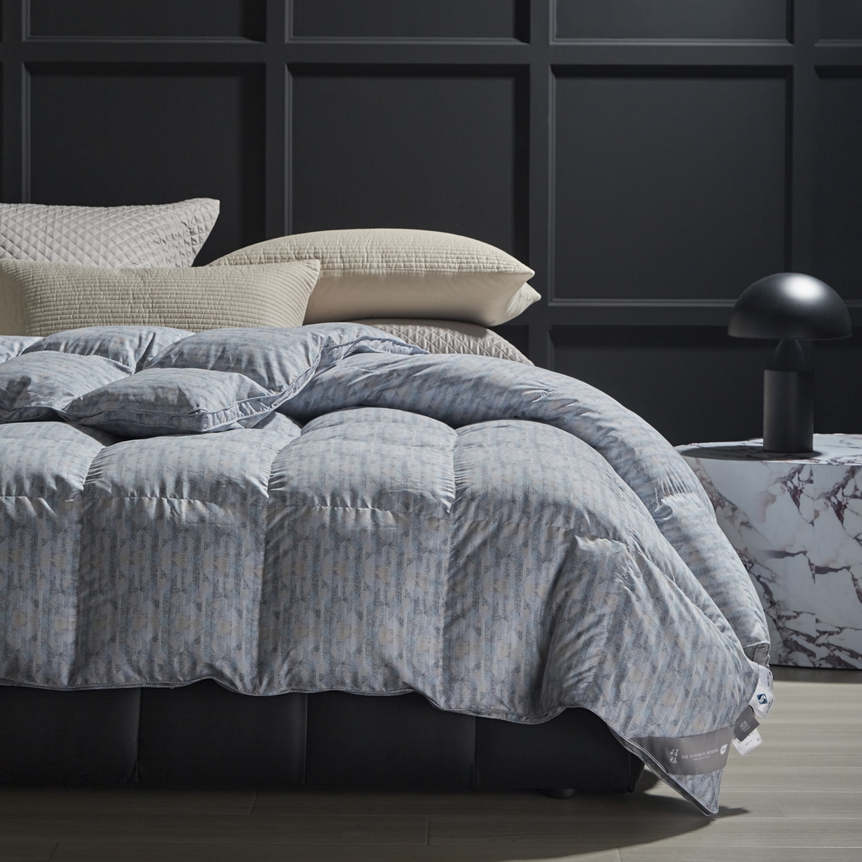 91家纺网 家纺一手货源 找家纺 暖羽屋羽绒馆 2025新款95白鸭绒印花羽绒被子 羽绒被芯 鸭绒被子 双人两米春秋被冬被 清风绫