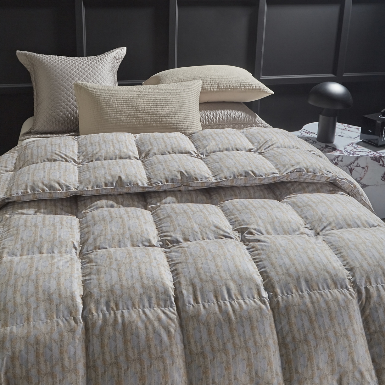 91家纺网 家纺一手货源 找家纺 暖羽屋羽绒馆 2025新款95白鸭绒印花羽绒被子 羽绒被芯 鸭绒被子 双人两米春秋被冬被 幻城