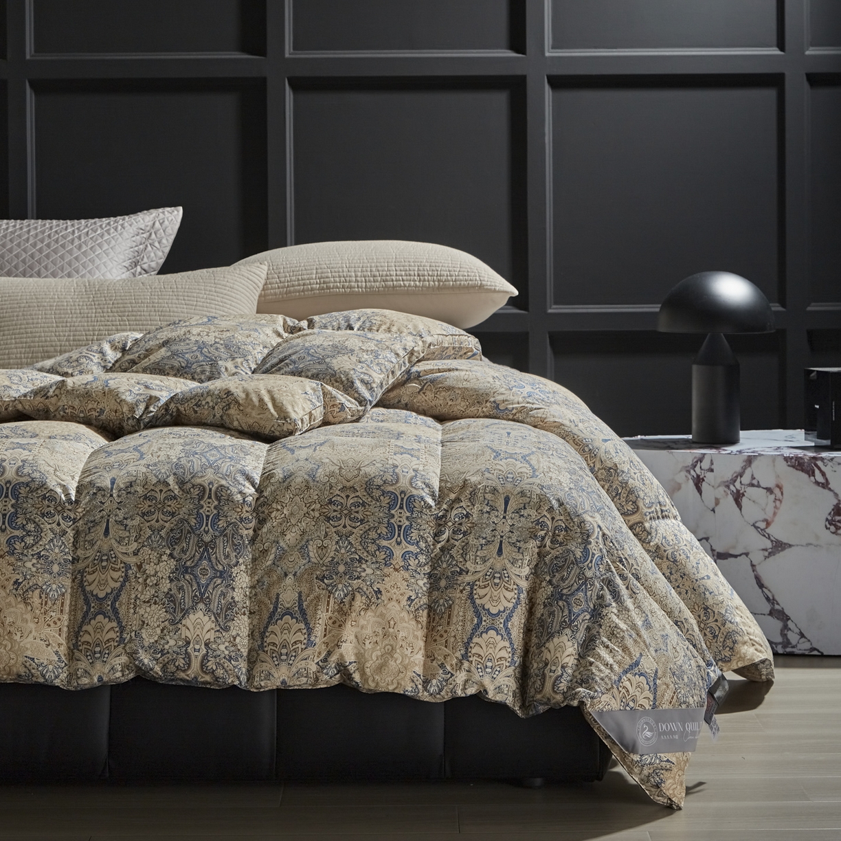 91家纺网 家纺一手货源 找家纺 暖羽屋羽绒馆 2025新款95白鸭绒印花羽绒被子 羽绒被芯 鸭绒被子 双人两米春秋被冬被 千婉