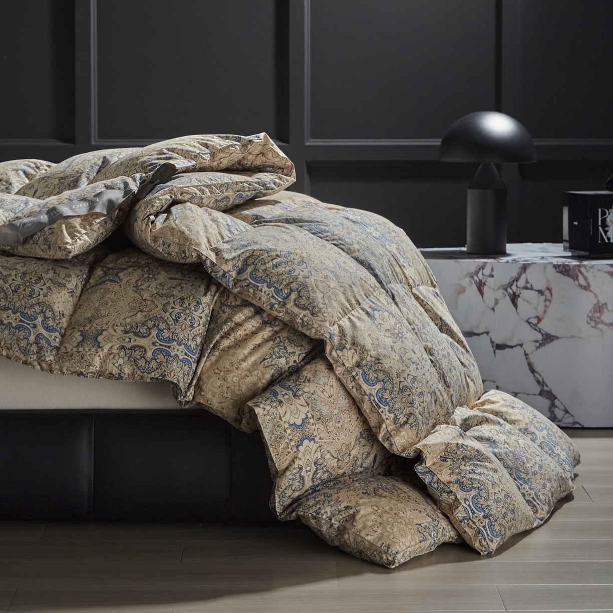 91家纺网 家纺一手货源 找家纺 暖羽屋羽绒馆 2025新款95白鸭绒印花羽绒被子 羽绒被芯 鸭绒被子 双人两米春秋被冬被 千婉