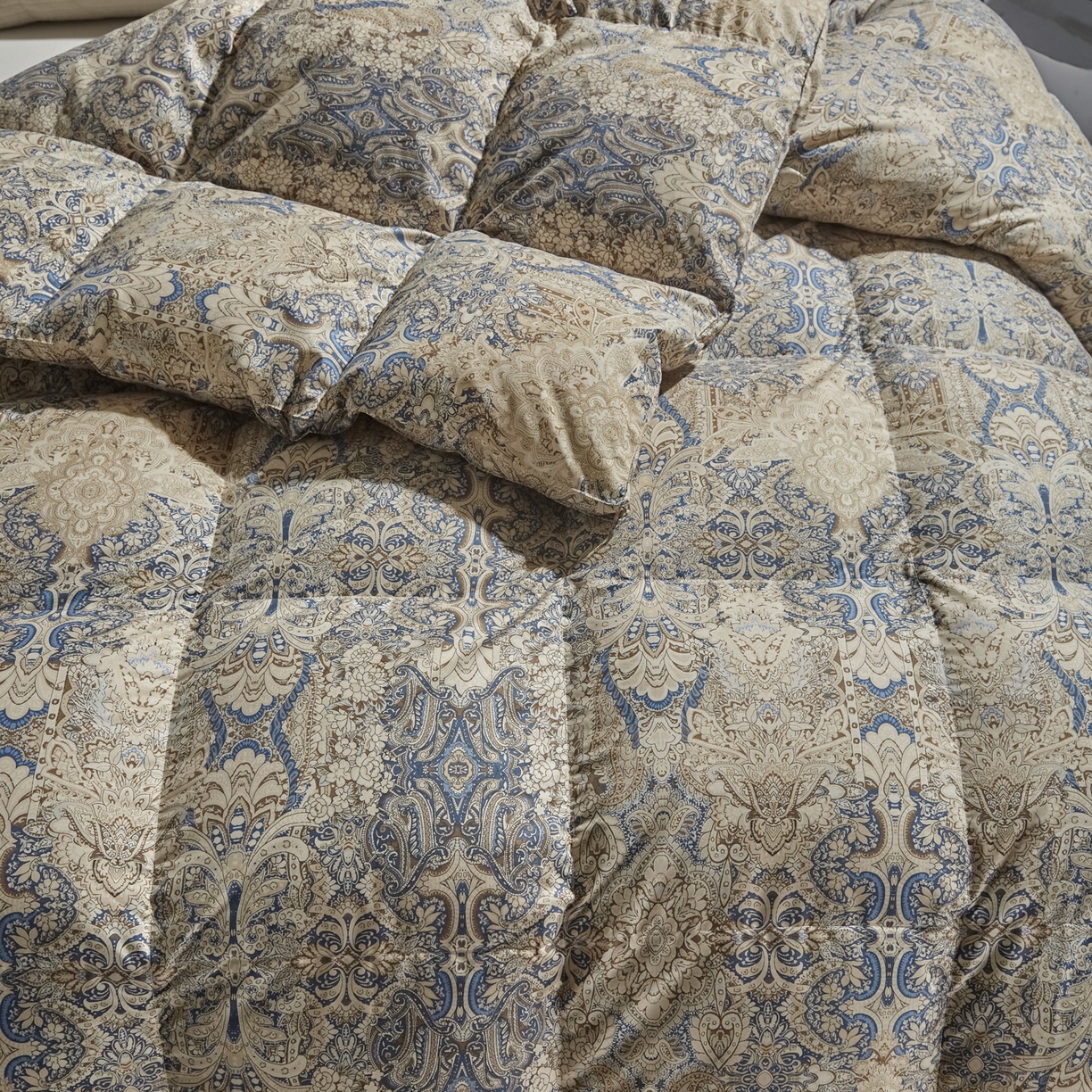 91家纺网 家纺一手货源 找家纺 暖羽屋羽绒馆 2025新款95白鸭绒印花羽绒被子 羽绒被芯 鸭绒被子 双人两米春秋被冬被 千婉