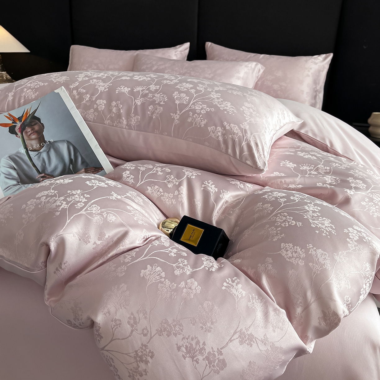 91家纺网 家纺一手货源 找家纺 （总）置顶家纺 2025新款亲肤提花系列四件套-雅芙