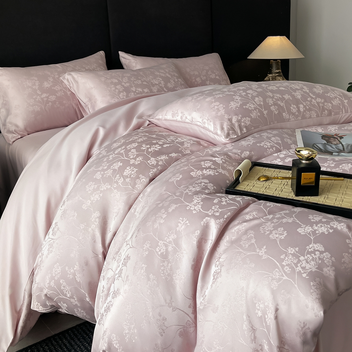 91家纺网 家纺一手货源 找家纺 （总）置顶家纺 2025新款亲肤提花系列四件套-雅芙