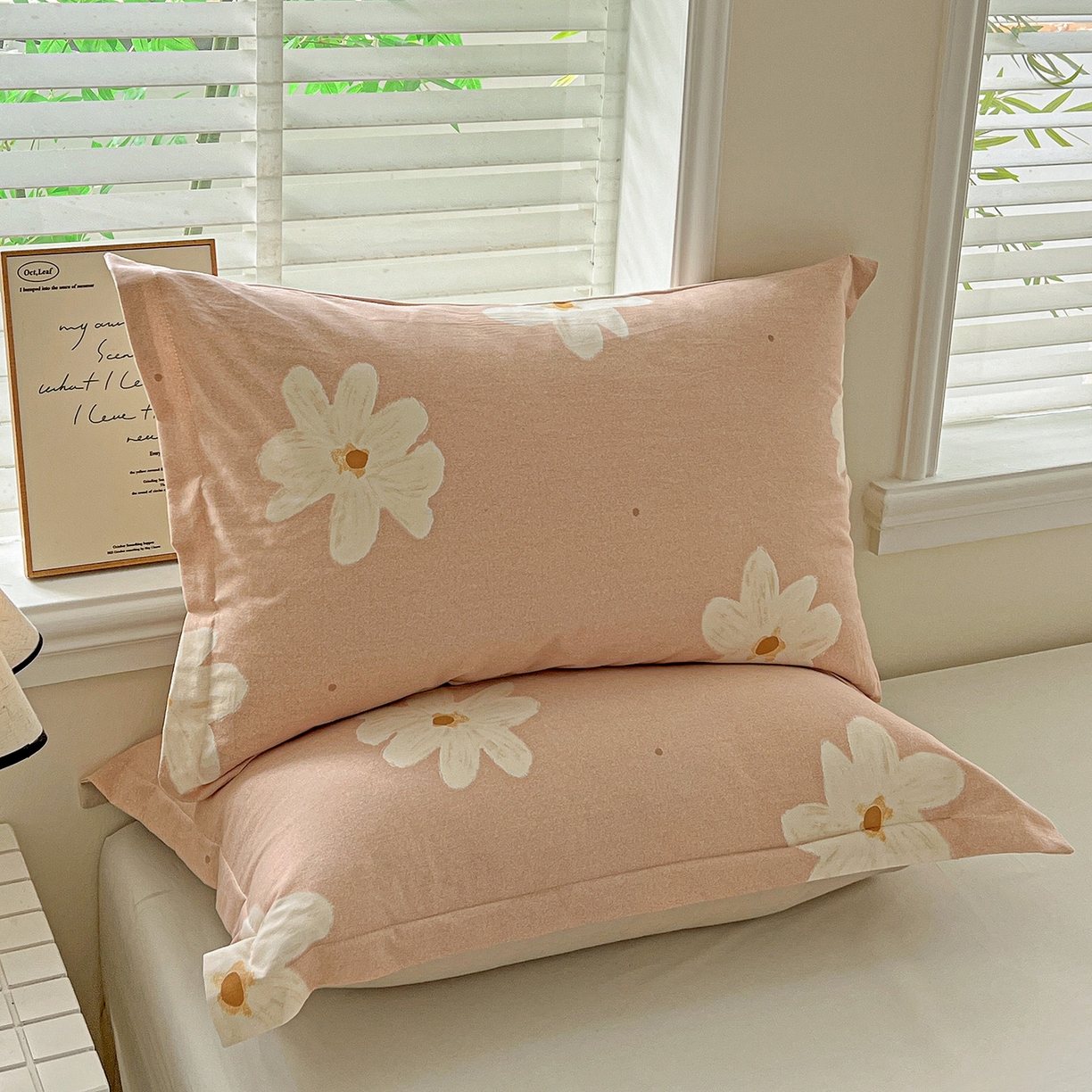 91家纺网 家纺一手货源 找家纺 依庭 2025新款高克重全棉纯棉磨毛印花单枕套 寻悦-桔