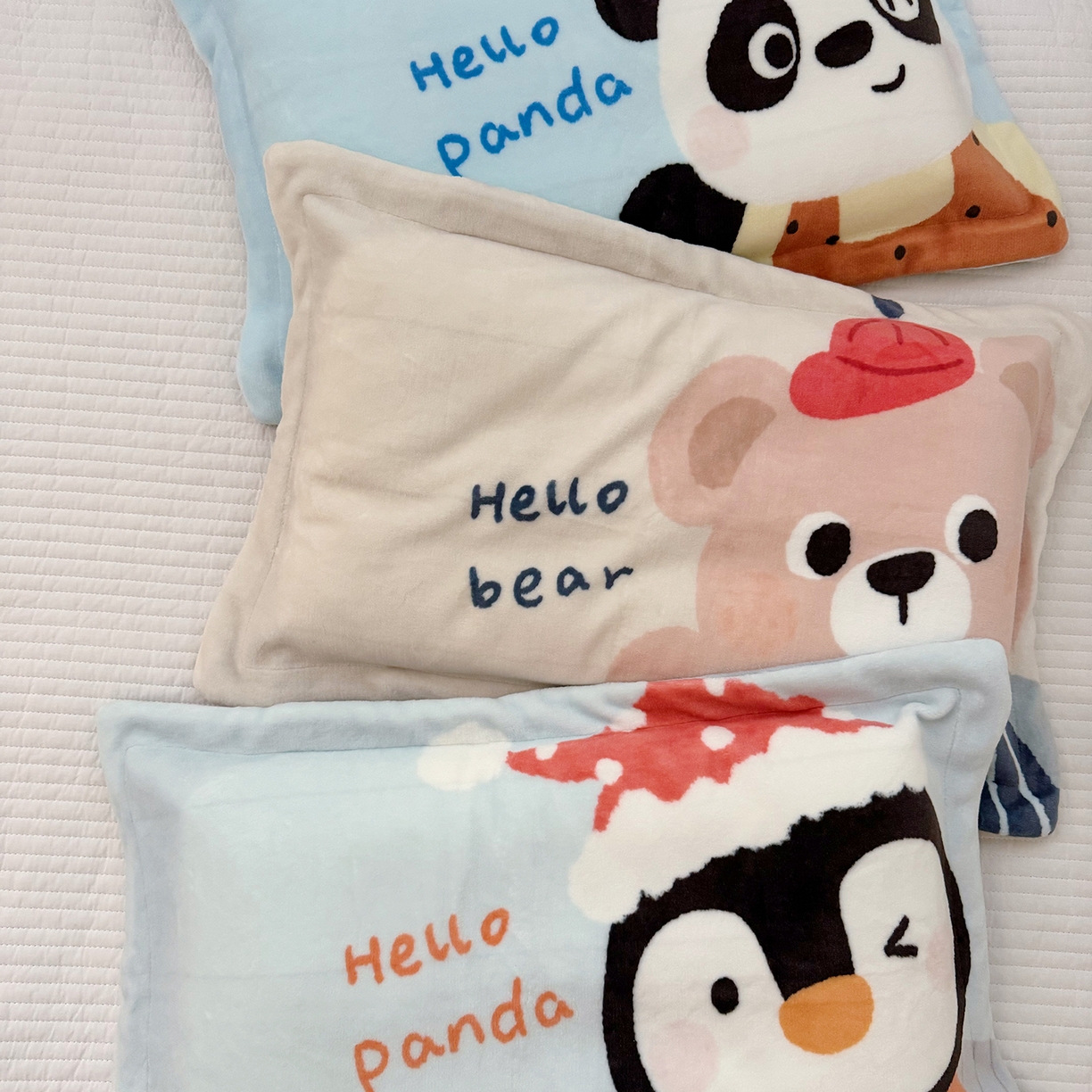 91家纺网 家纺一手货源 找家纺 （总）荷马之梦 2025新款A类牛奶绒数码印花原创卡通大版儿童幼儿园单枕套枕套单件-萌宠