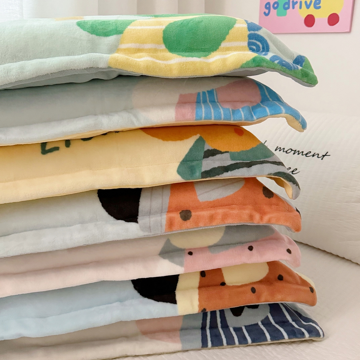 91家纺网 家纺一手货源 找家纺 （总）荷马之梦 2025新款A类牛奶绒数码印花原创卡通大版儿童幼儿园单枕套枕套单件-萌宠