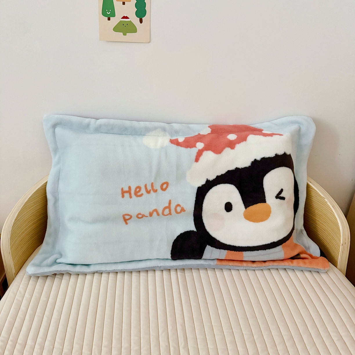 91家纺网 家纺一手货源 找家纺 （总）荷马之梦 2025新款A类牛奶绒数码印花原创卡通大版儿童幼儿园单枕套枕套单件-萌宠