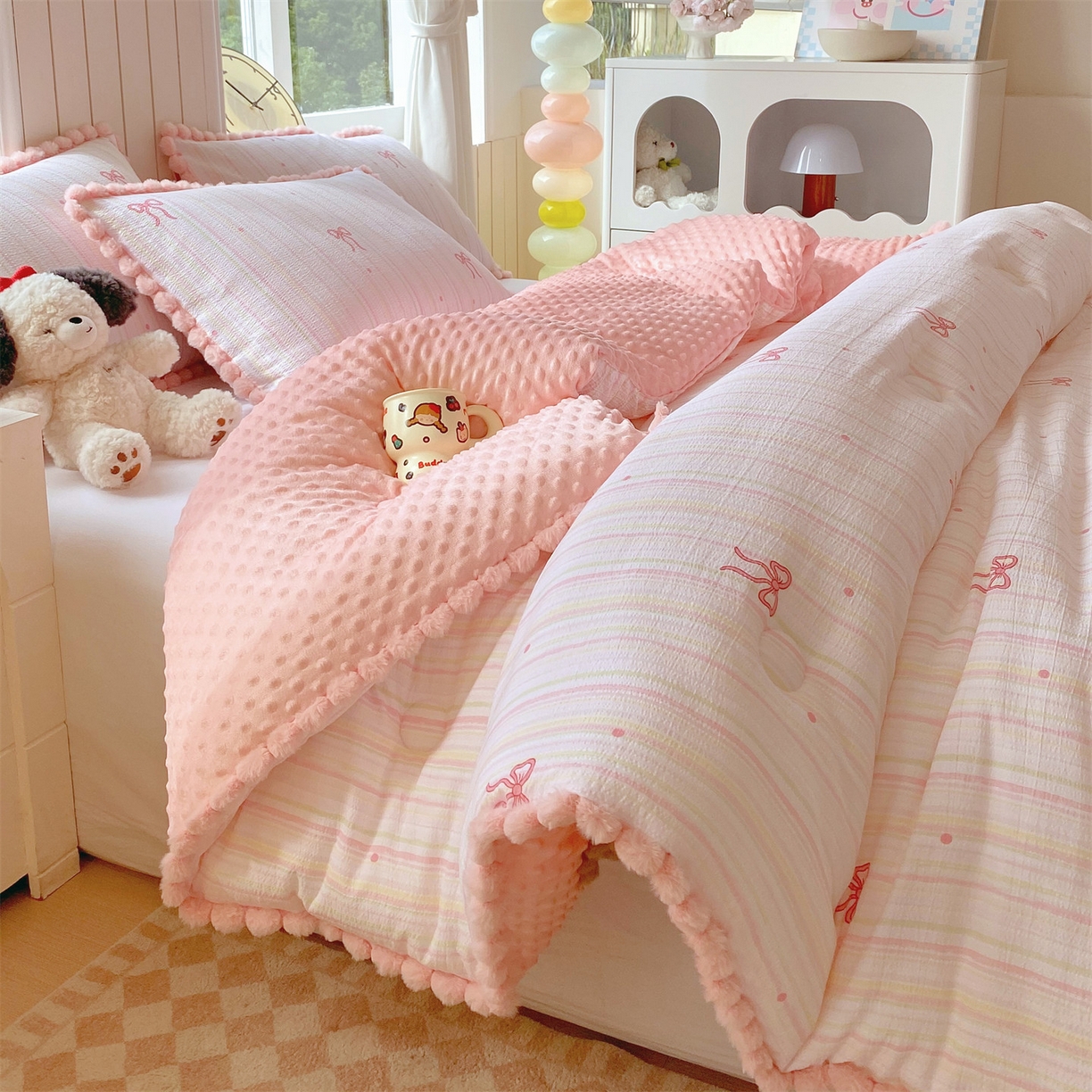 梵克保罗 2025新款冬被系列 毛球款豆豆被 千夏