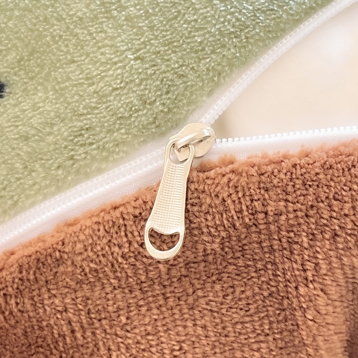 91家纺网 家纺一手货源 找家纺 瑞钰 2025新款A类加厚牛奶绒印花四件套 抹茶绿狗