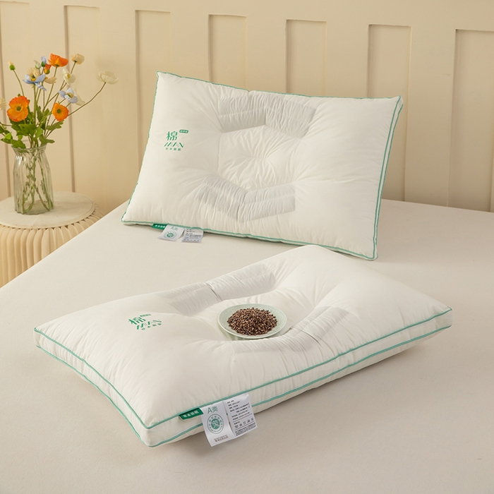 91家纺网 家纺一手货源 找家纺 （总）枕之坊 2025新款全棉草本决明子枕枕头枕芯