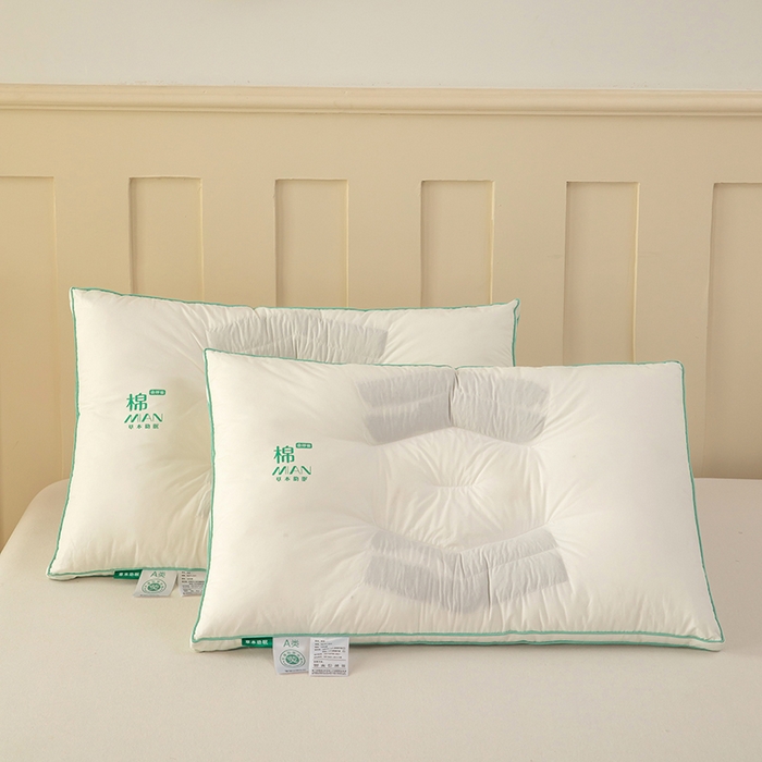 91家纺网 家纺一手货源 找家纺 （总）枕之坊 2025新款全棉草本决明子枕枕头枕芯