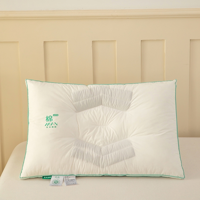 91家纺网 家纺一手货源 找家纺 （总）枕之坊 2025新款全棉草本决明子枕枕头枕芯