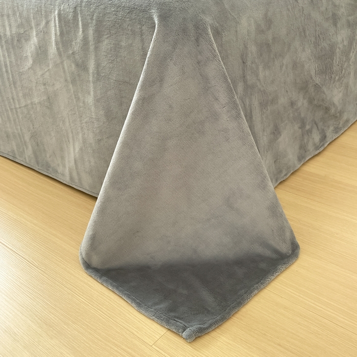 91家纺网 家纺一手货源 找家纺 瑞钰 2025新款A类加厚牛奶绒印花四件套 小熊猫-灰