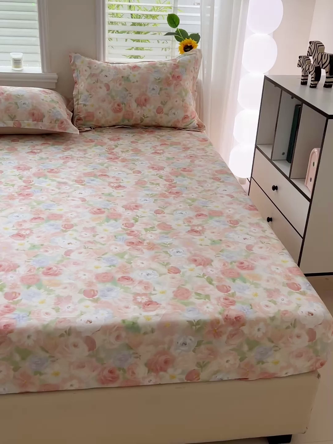 91家纺网 家纺一手货源 找家纺 依庭 2025新款高克重全棉纯棉磨毛印花床笠单品床笠 甜梦茶语