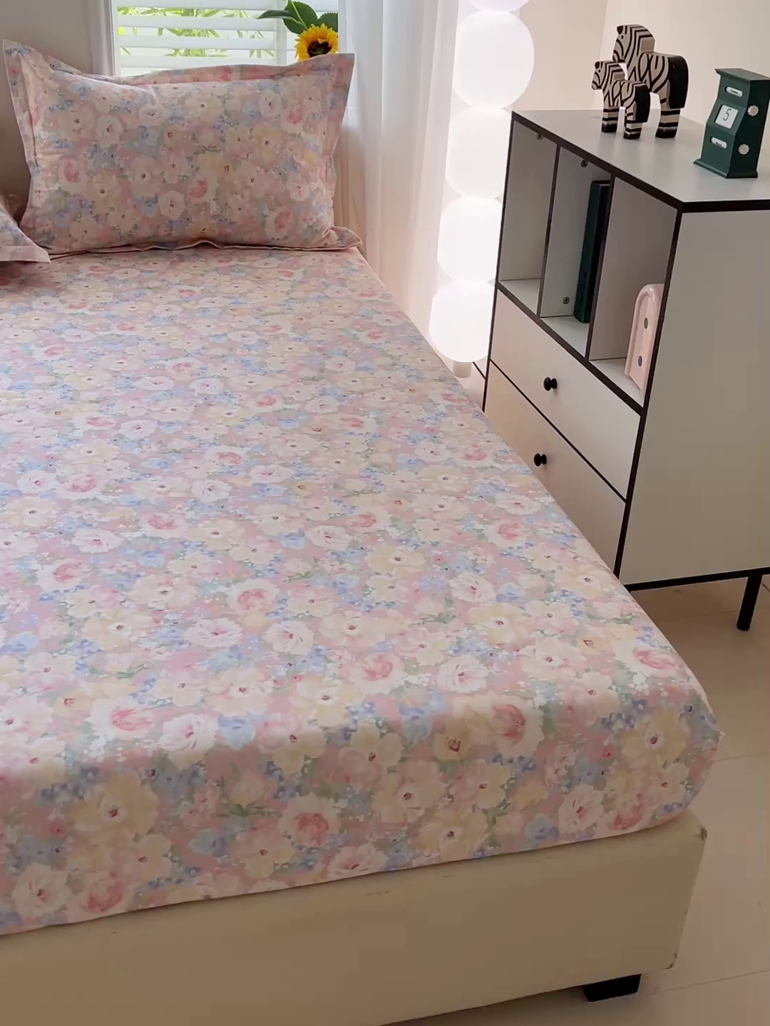 91家纺网 家纺一手货源 找家纺 依庭 2025新款高克重全棉纯棉磨毛印花床笠单品床笠 仙女星辰