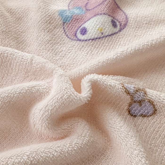 91家纺网 家纺一手货源 找家纺 花满路 2025新款亲肤舒适三丽鸥羊羔毛毯 糯糯美乐蒂