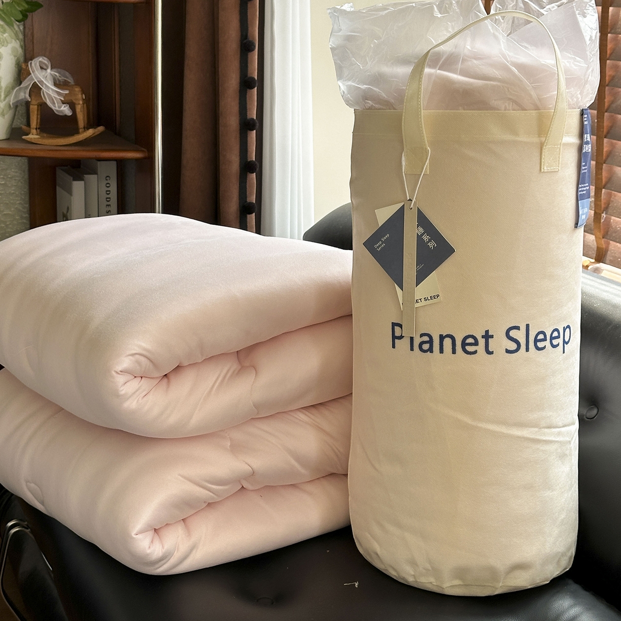 色鬼布艺高端家居主号 2025新款星球深睡控温被被子被芯 粉色