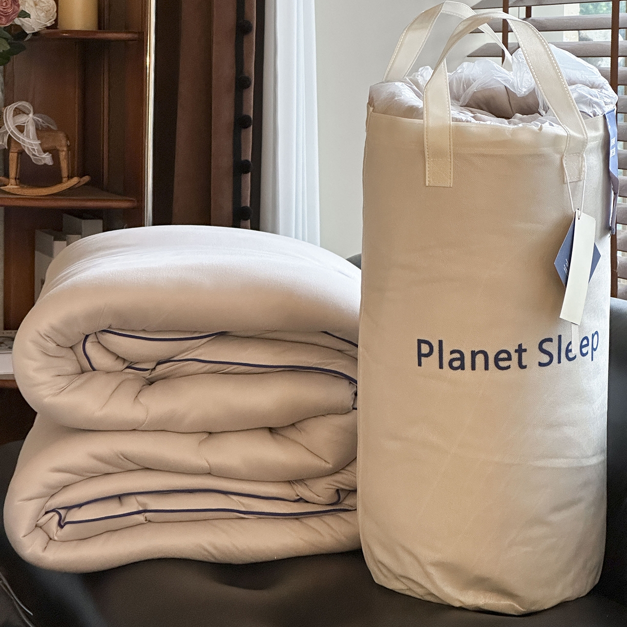 色鬼布艺高端家居主号 2025新款星球深睡控温被被子被芯 灰色