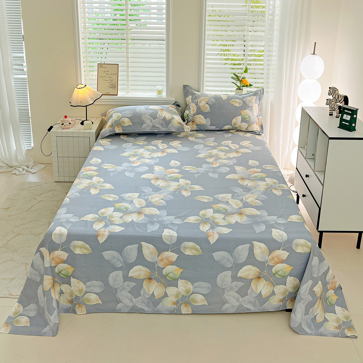 91家纺网 家纺一手货源 找家纺 （总）依庭 2025新款高克重全棉纯棉磨毛印花单床单