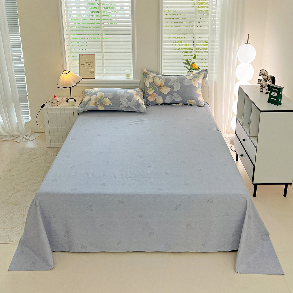 91家纺网 家纺一手货源 找家纺 （总）依庭 2025新款高克重全棉纯棉磨毛印花单床单