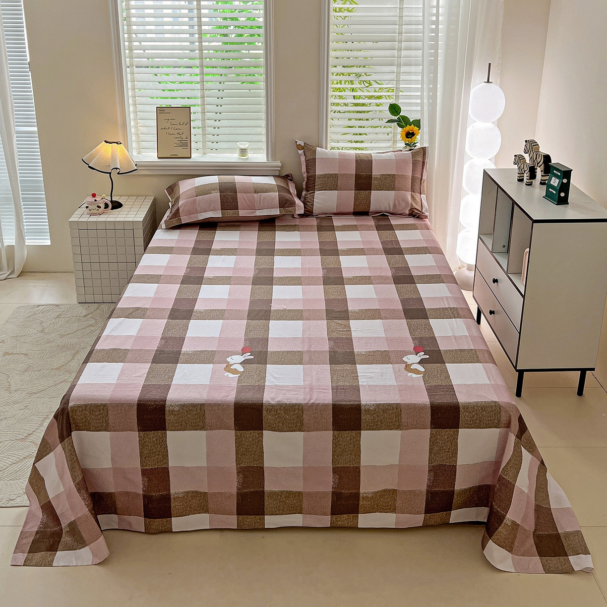 91家纺网 家纺一手货源 找家纺 （总）依庭 2025新款高克重全棉纯棉磨毛印花单床单