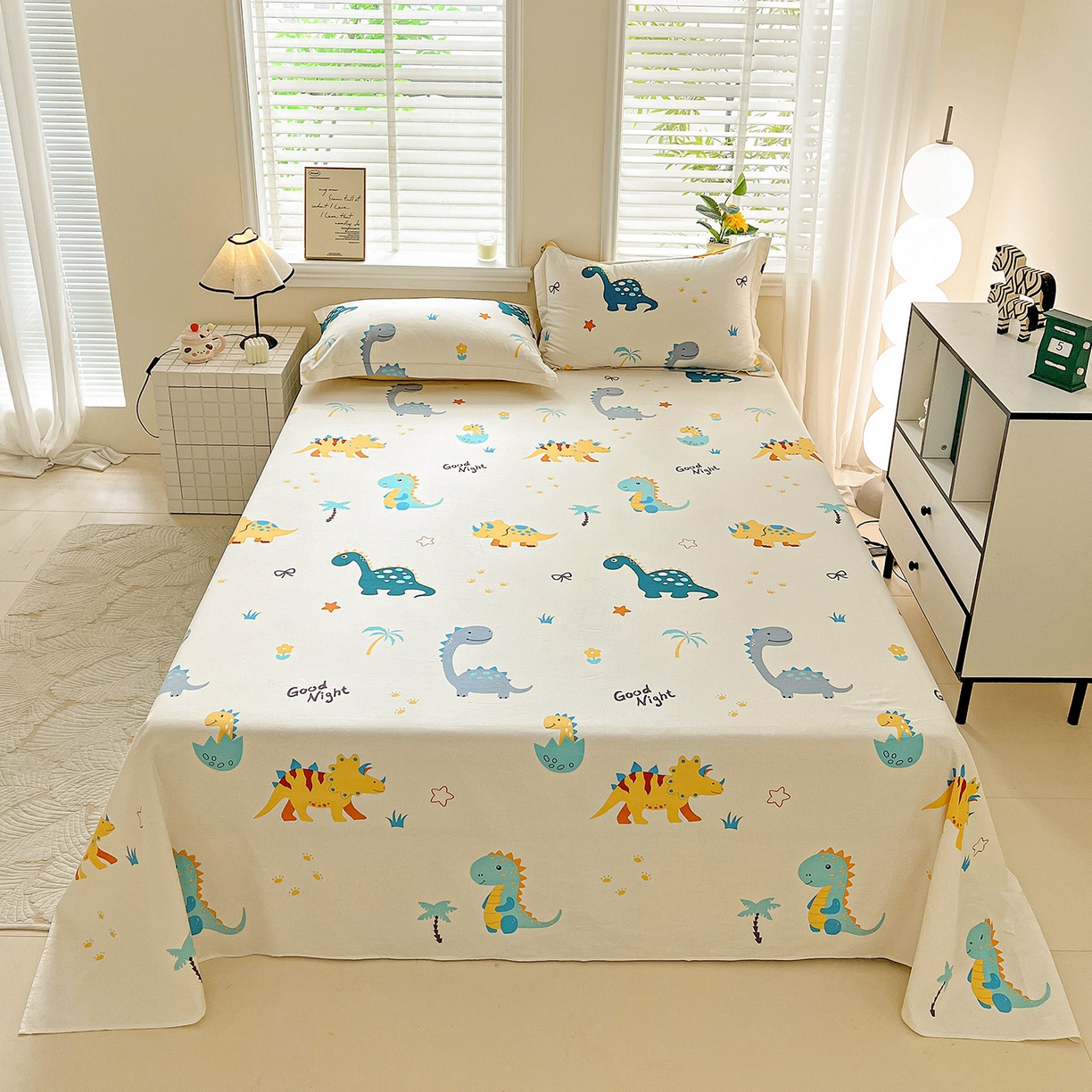 91家纺网 家纺一手货源 找家纺 （总）依庭 2025新款高克重全棉纯棉磨毛印花单床单