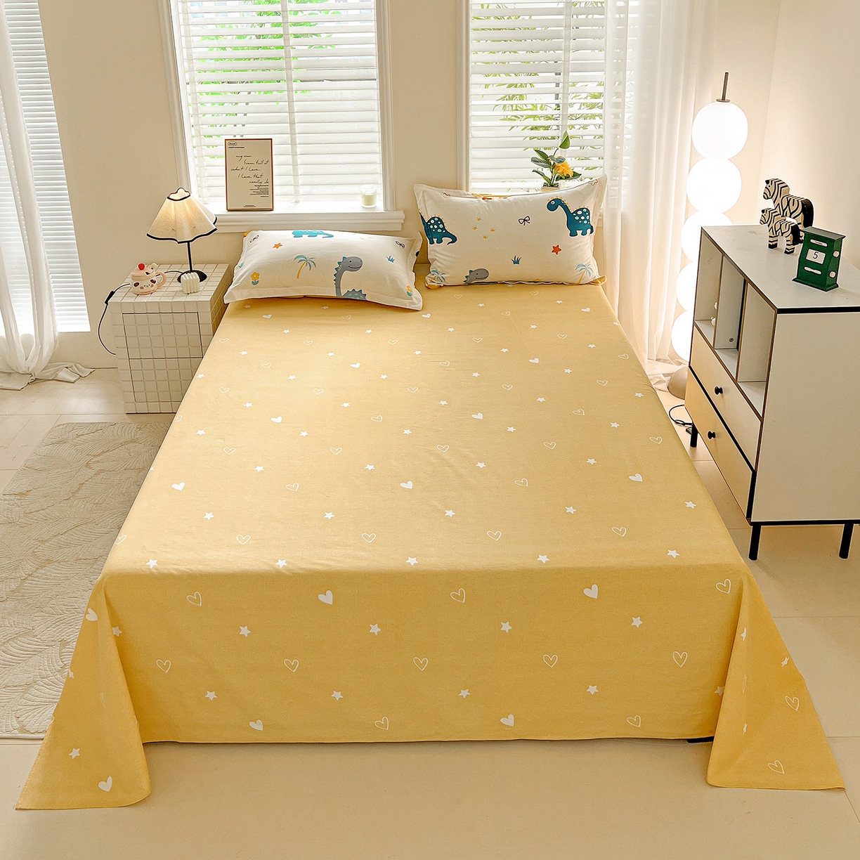 91家纺网 家纺一手货源 找家纺 （总）依庭 2025新款高克重全棉纯棉磨毛印花单床单