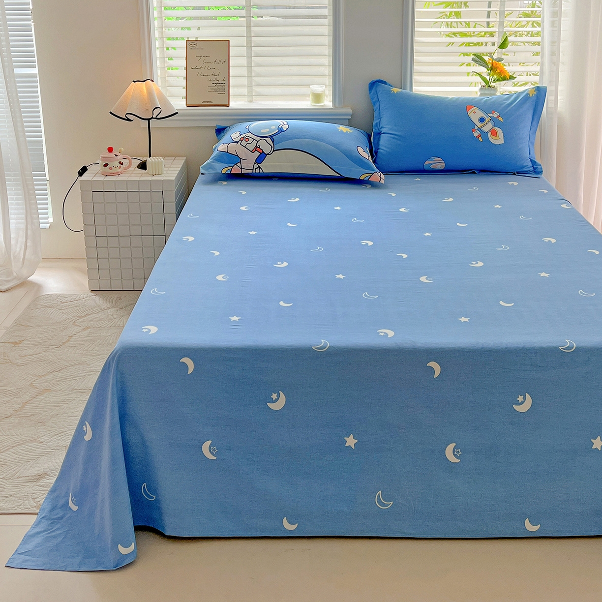 91家纺网 家纺一手货源 找家纺 （总）依庭 2025新款高克重全棉纯棉磨毛印花单床单