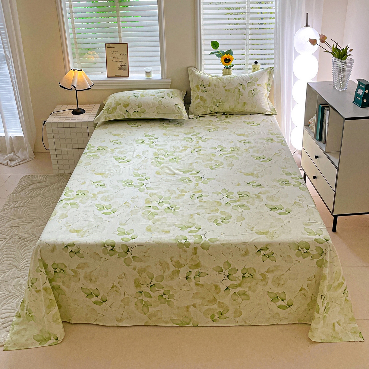 91家纺网 家纺一手货源 找家纺 （总）依庭 2025新款高克重全棉纯棉磨毛印花单床单