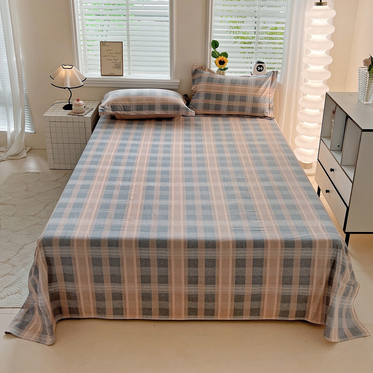 91家纺网 家纺一手货源 找家纺 （总）依庭 2025新款高克重全棉纯棉磨毛印花单床单