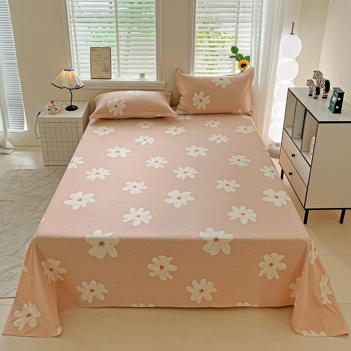 91家纺网 家纺一手货源 找家纺 （总）依庭 2025新款高克重全棉纯棉磨毛印花单床单