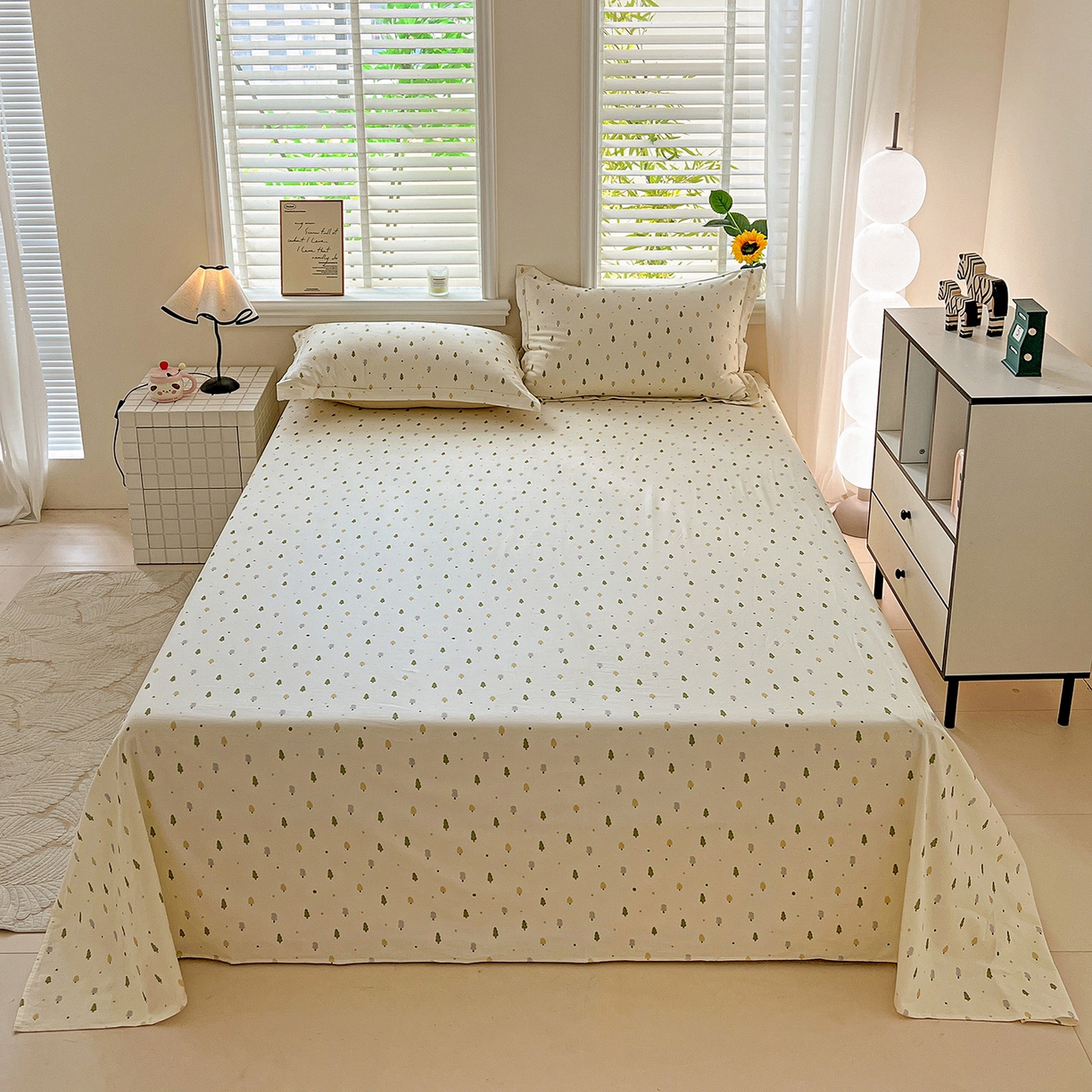 91家纺网 家纺一手货源 找家纺 （总）依庭 2025新款高克重全棉纯棉磨毛印花单床单