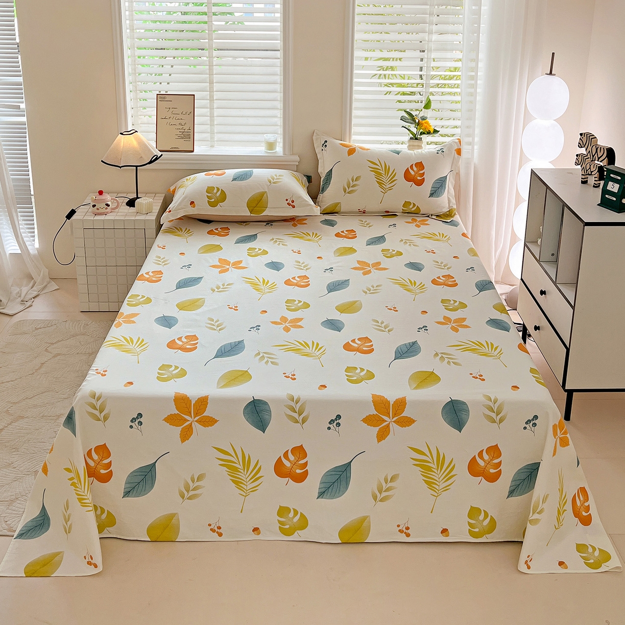 91家纺网 家纺一手货源 找家纺 （总）依庭 2025新款高克重全棉纯棉磨毛印花单床单