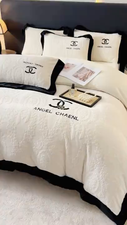 91家纺网 家纺一手货源 找家纺 （总）KA家纺 2025冬季高克重绣花雕花牛奶绒四件套