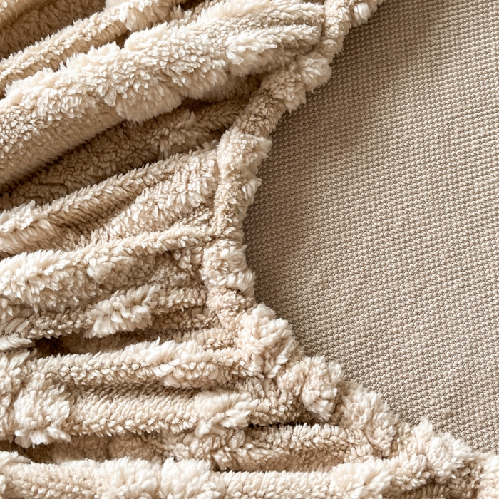 91家纺网 家纺一手货源 找家纺 米瑞娜 2025秋冬新款塔芙绒床笠三件套跨境单床笠外贸单品现货尺寸齐全 马尾型-卡其