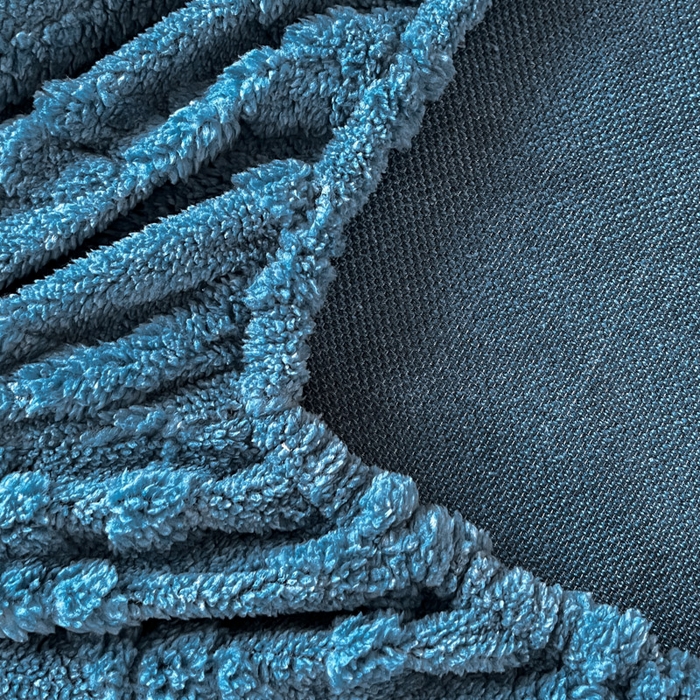 91家纺网 家纺一手货源 找家纺 米瑞娜 2025秋冬新款塔芙绒床笠三件套跨境单床笠外贸单品现货尺寸齐全 马尾型-宝兰