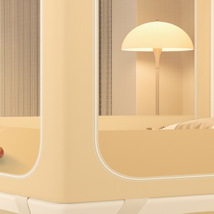 91家纺网 家纺一手货源 找家纺 （总）艾晶美家纺有限公司 2025新款坐床加棉卡通保暖蚊帐