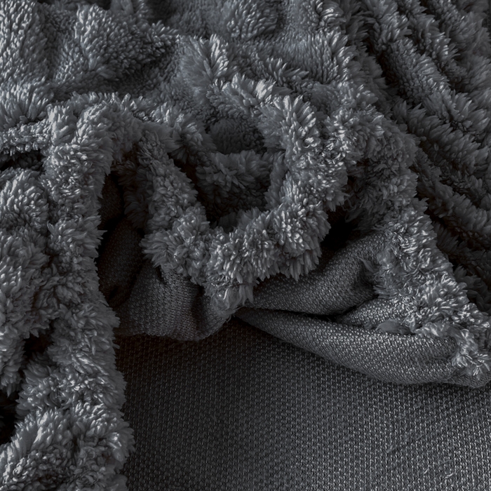 91家纺网 家纺一手货源 找家纺 米瑞娜 2025秋冬新款塔芙绒床笠三件套跨境单床笠外贸单品现货尺寸齐全 欧式床笠-深灰