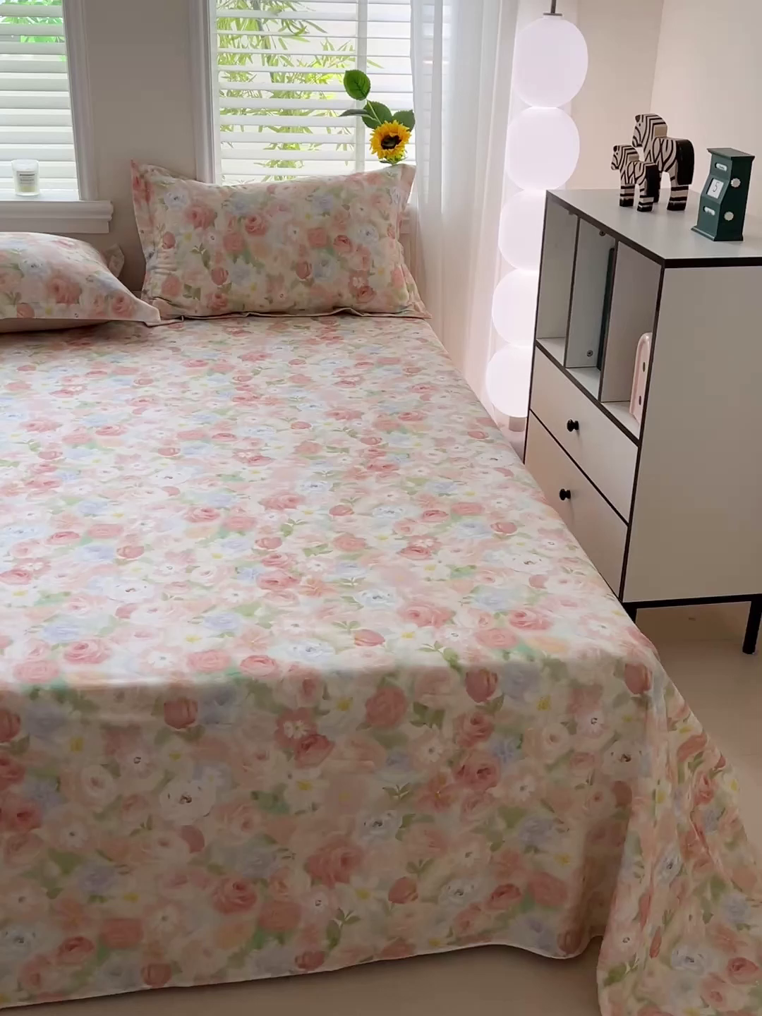 91家纺网 家纺一手货源 找家纺 依庭 2025新款高克重全棉纯棉磨毛印花单床单 甜梦茶语