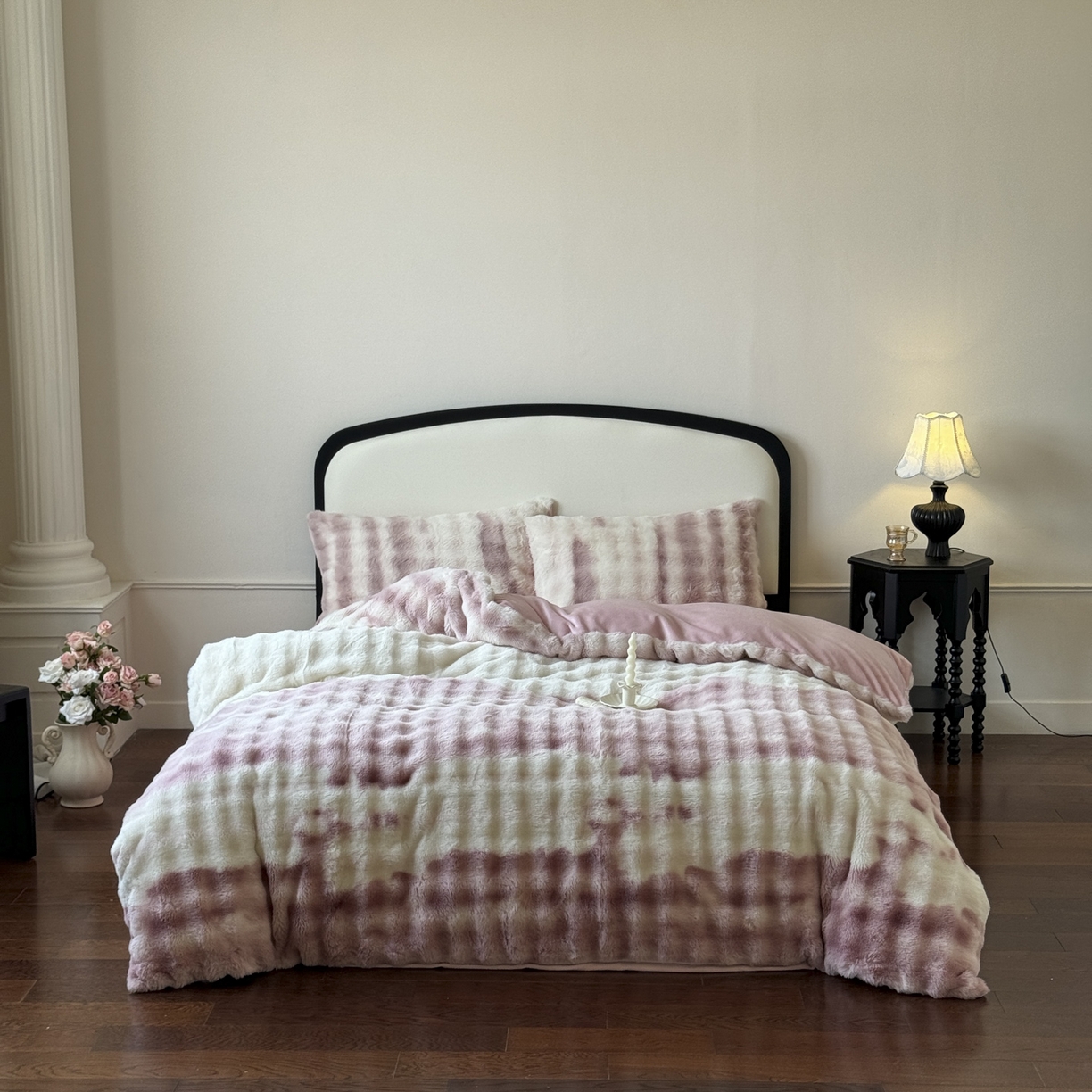 91家纺网 家纺一手货源 找家纺 （总）新印象 2025新款七彩兔绒牛奶绒四件套