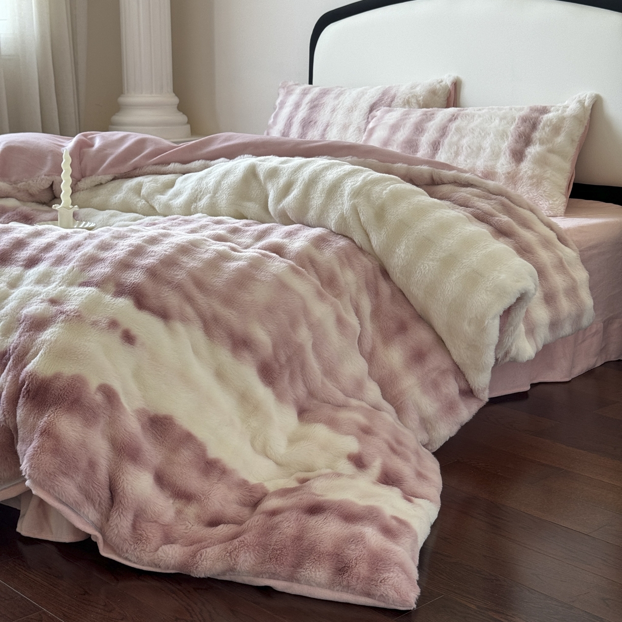 91家纺网 家纺一手货源 找家纺 （总）新印象 2025新款七彩兔绒牛奶绒四件套