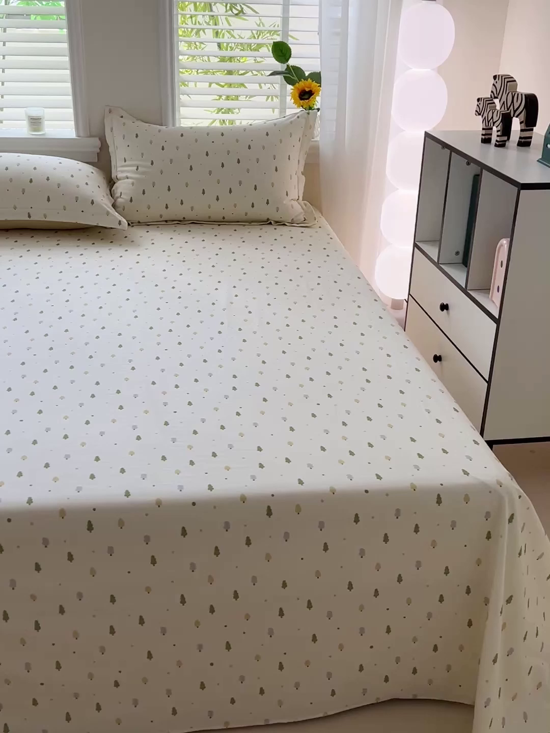 91家纺网 家纺一手货源 找家纺 依庭 2025新款高克重全棉纯棉磨毛印花单床单 叶叶情深